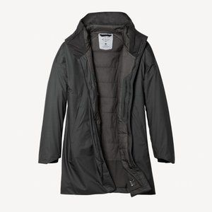 VIEV 'Gemma Insulated Long Jacket' in Black Absence